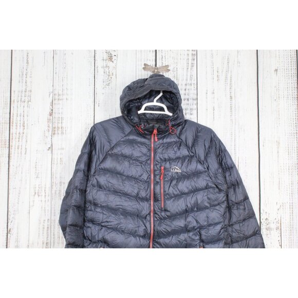 LL Bean Ultralight 850 Down Hooded Jacket Size L Tall - Picture 2 of 12